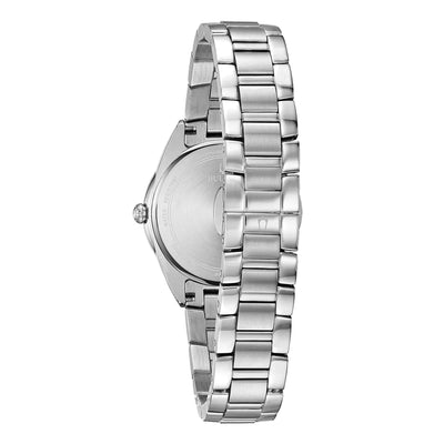 Bulova Ladies Diamond & Mother Of Pearl Dial on Stainless Steel Bracelet