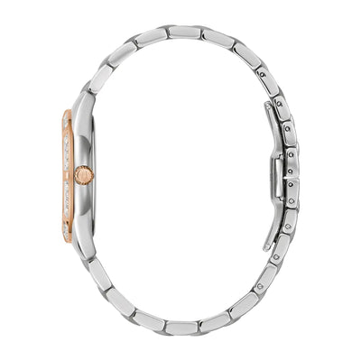 Bulova Ladies Diamond & Mother Of Pearl Dial on Two Tone Bracelet