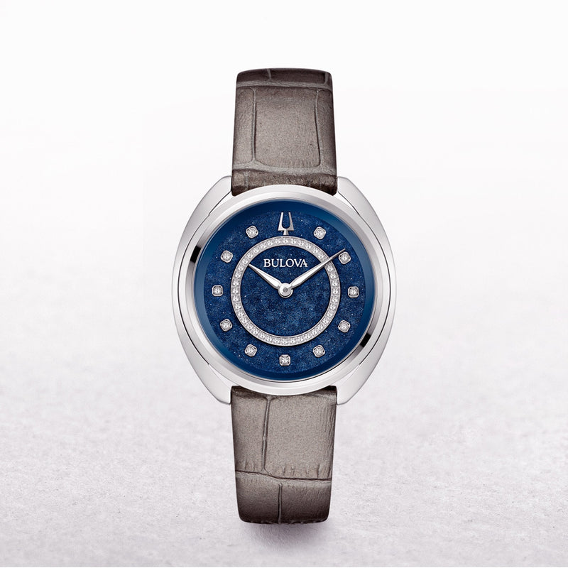 Bulova Ladies Duality Watch with Blue Dial and Bracelet plus Two Leather Straps