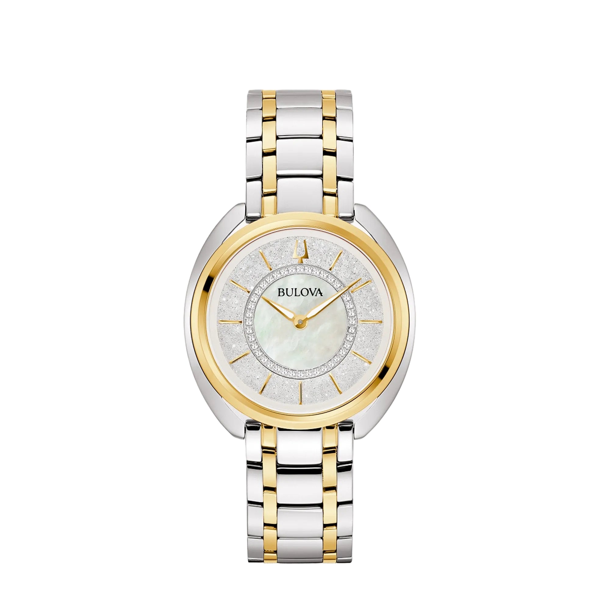 Bulova Ladies Duality Watch with White Dial on an Interchangeable Bracelet