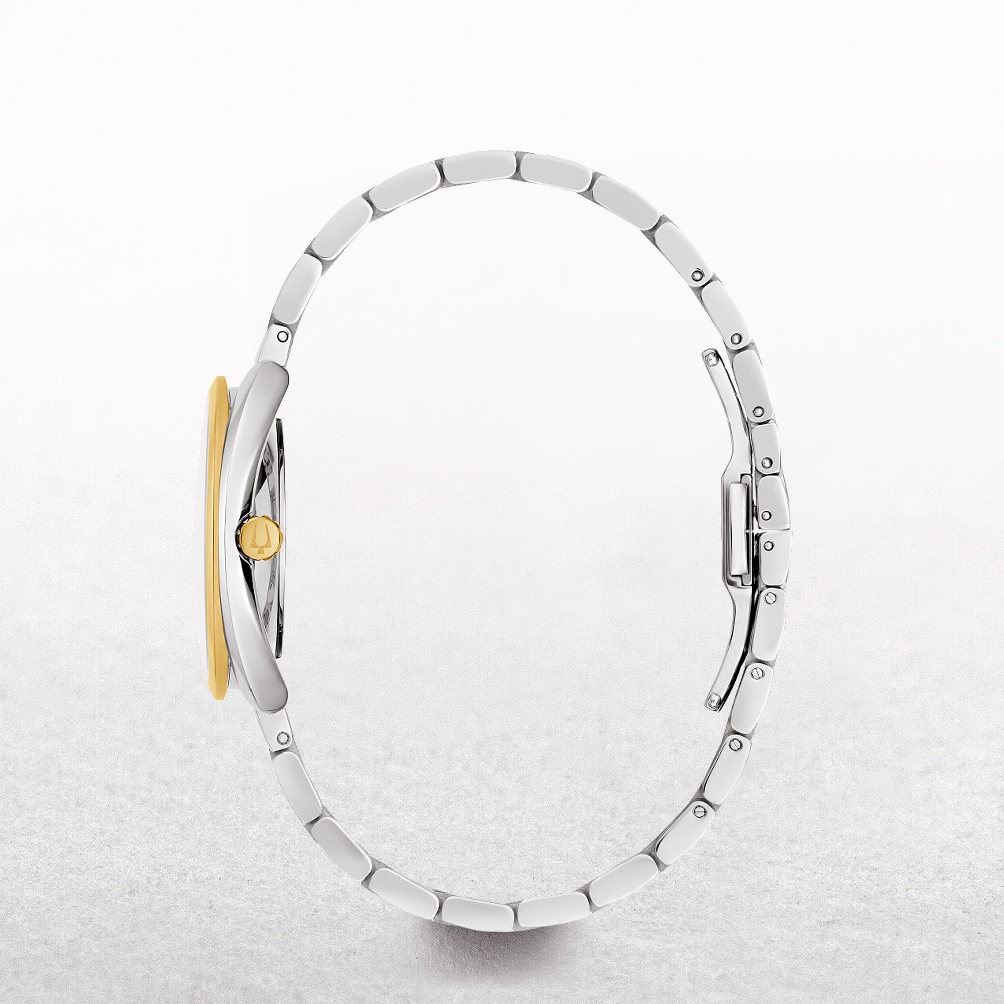 Bulova Ladies Duality Watch with White Dial on an Interchangeable Bracelet