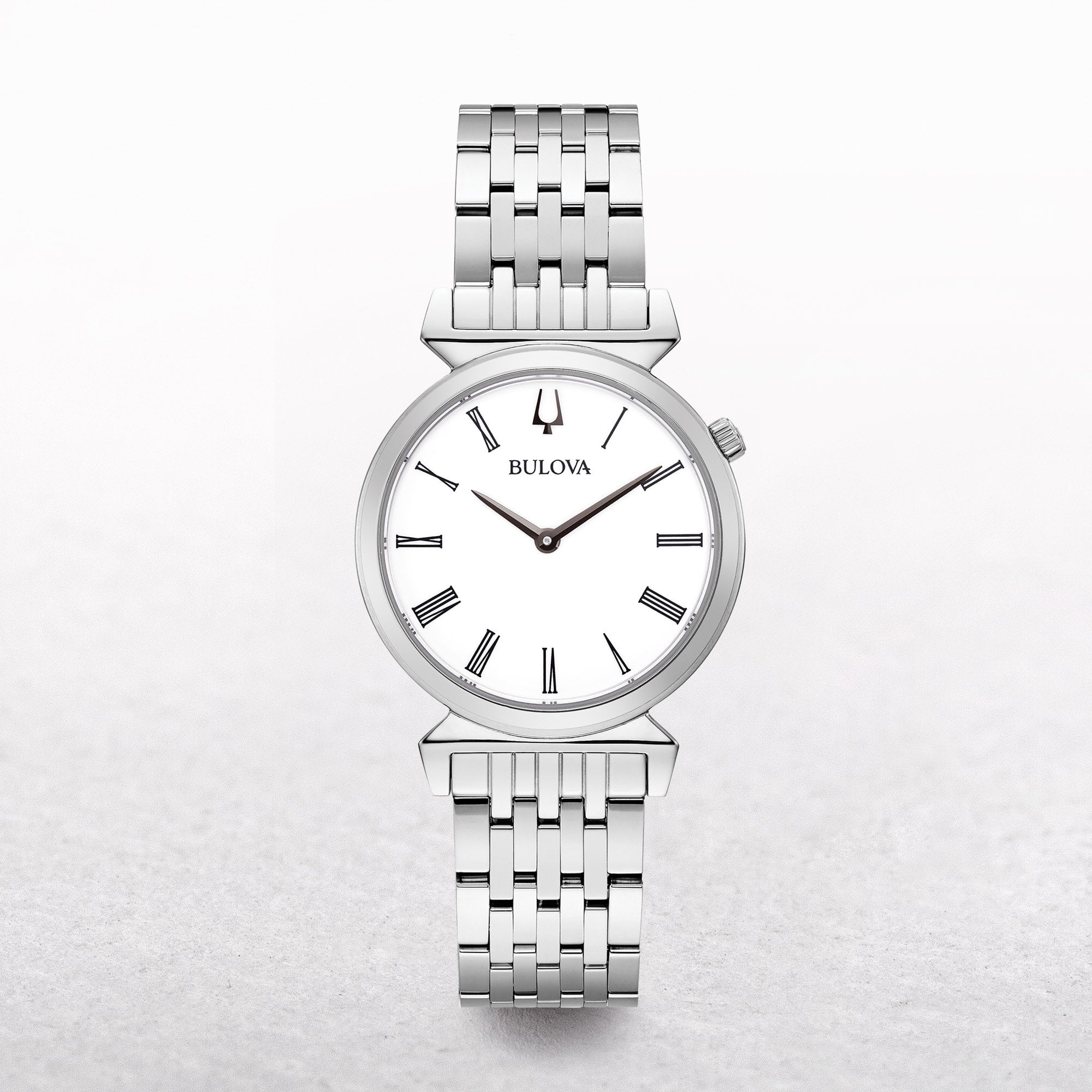 Bulova Ladies Regatta Watch with White Dial on a Stainless Steel Strap