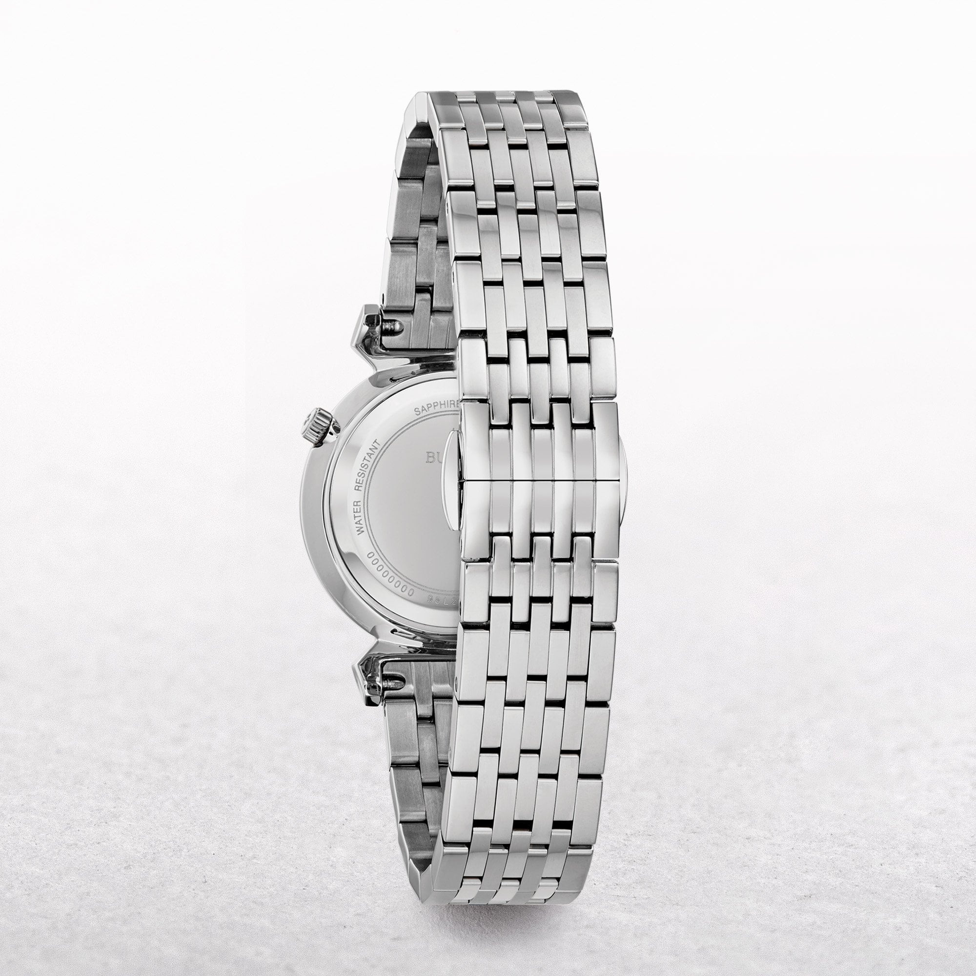 Bulova Ladies Regatta Watch with White Dial on a Stainless Steel Strap