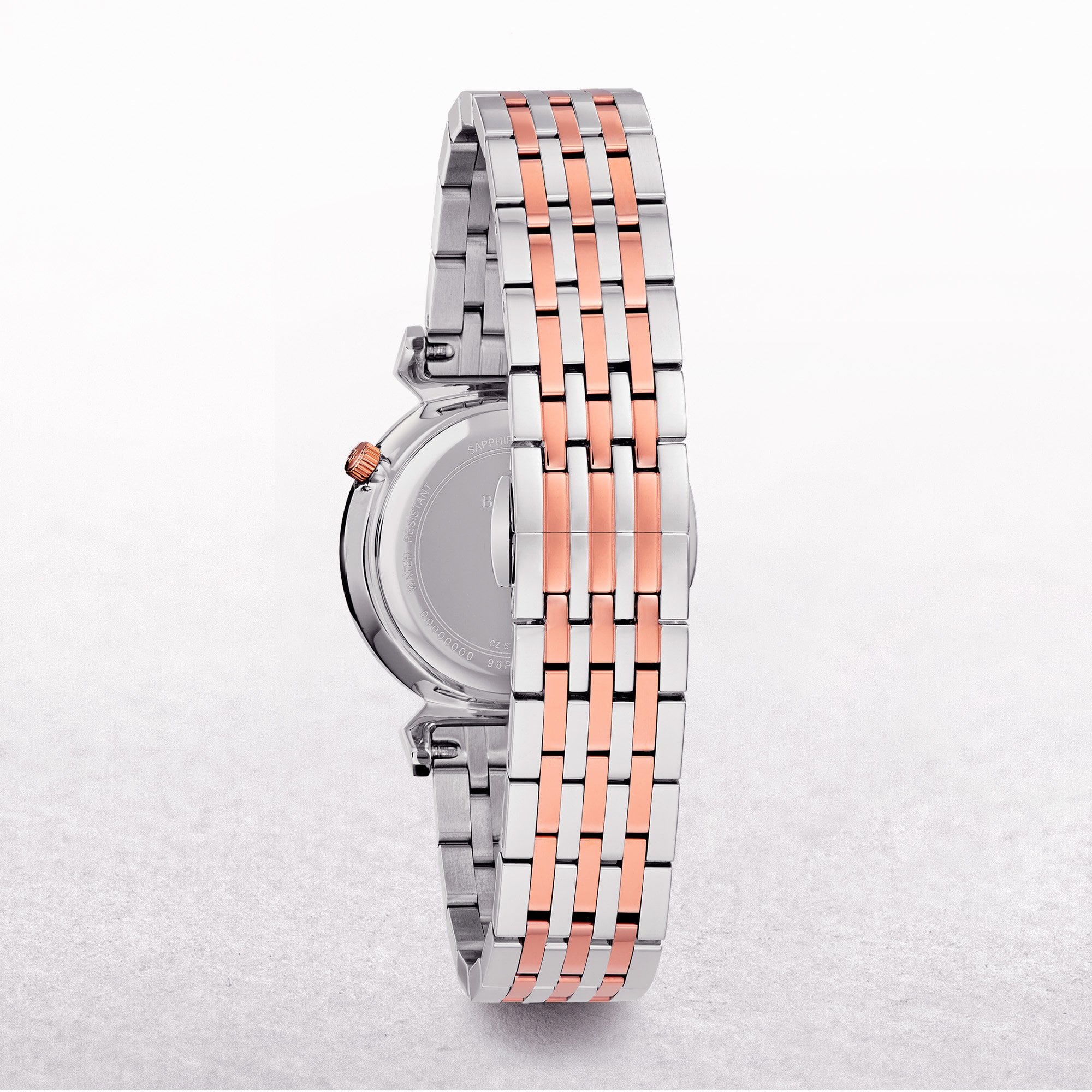 Bulova Ladies Regatta with Black Dial on a Two Tone Stainless Steel strap