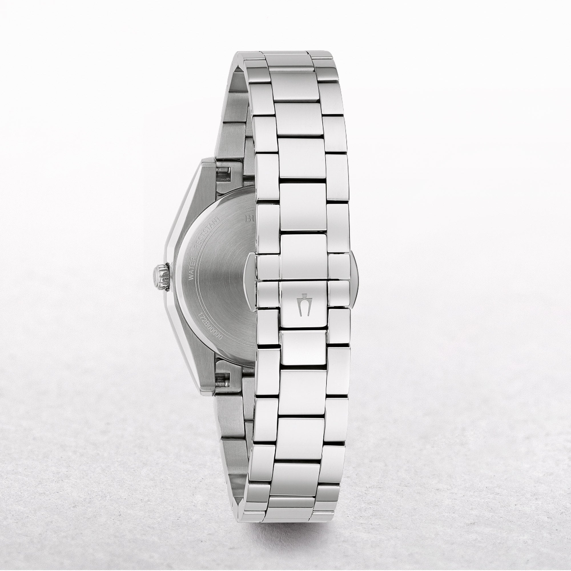 Bulova Ladies Surveyor Watch with Blue Dial and 11 Diamonds