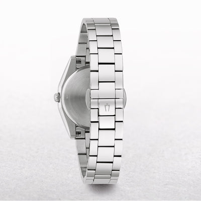 Bulova Ladies Surveyor Watch with Blue Dial and 11 Diamonds