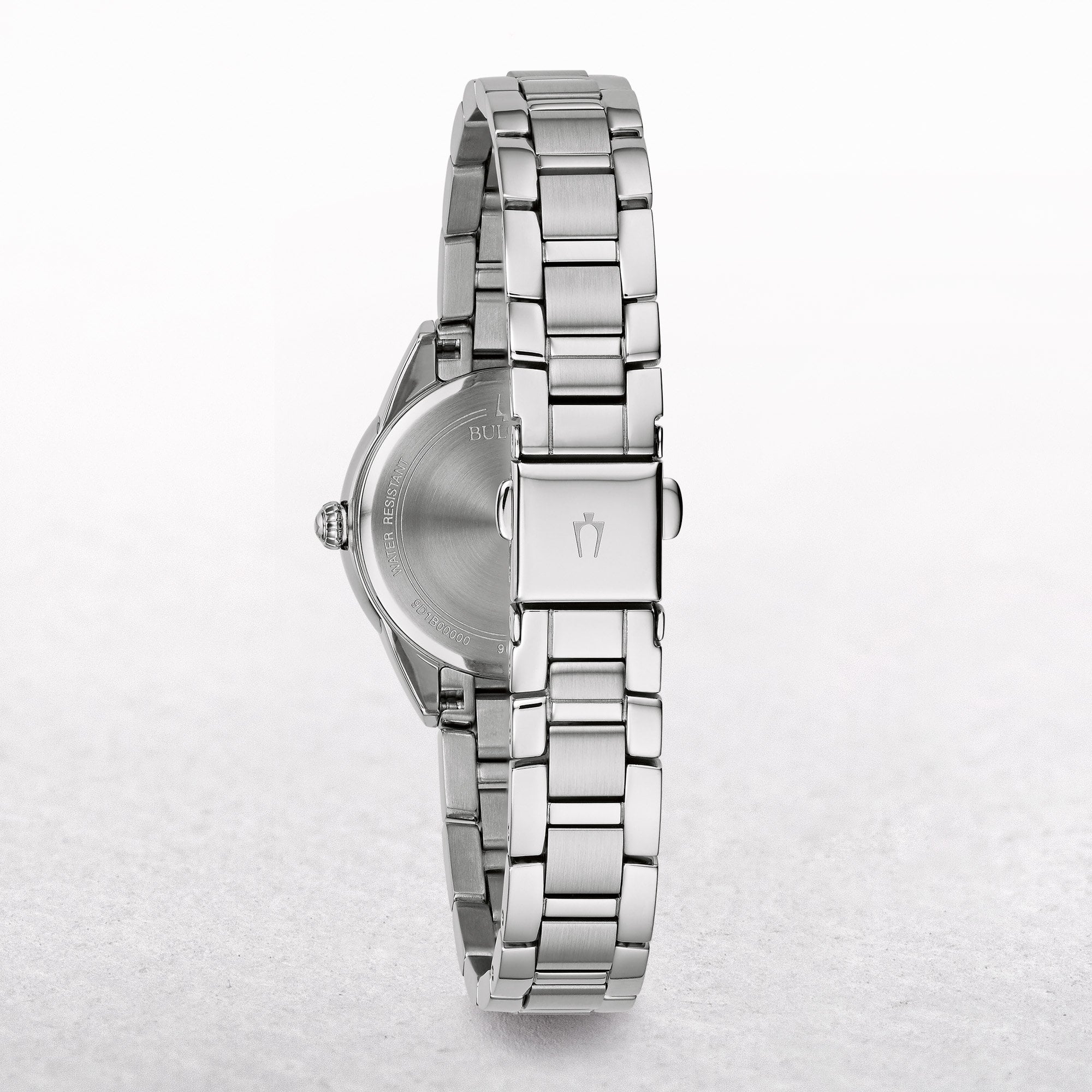 Bulova Ladies Sutton Petite Watch with White Dial on a Stainless Steel Strap