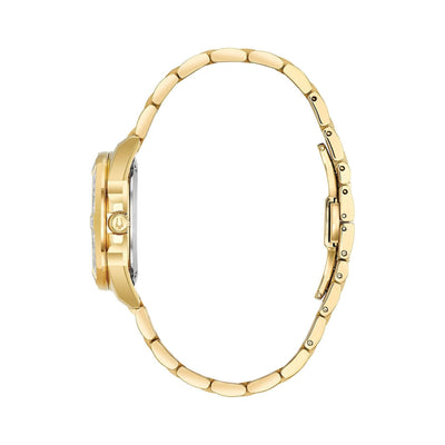 Bulova Marine Star Ladies Gold Plated 32mm Watch with Diamond Set Dial