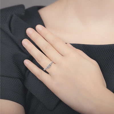 C0.80ct S0.30ct E vvs1 Asscher & Princess Cut Diamond Three Stone Set In 18ct White Gold