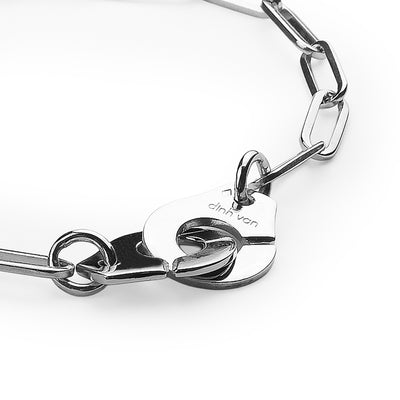 Cartier Dinh Van Paper Link & Cuff Style Bracelet Weighing 8g in 18ct White Gold