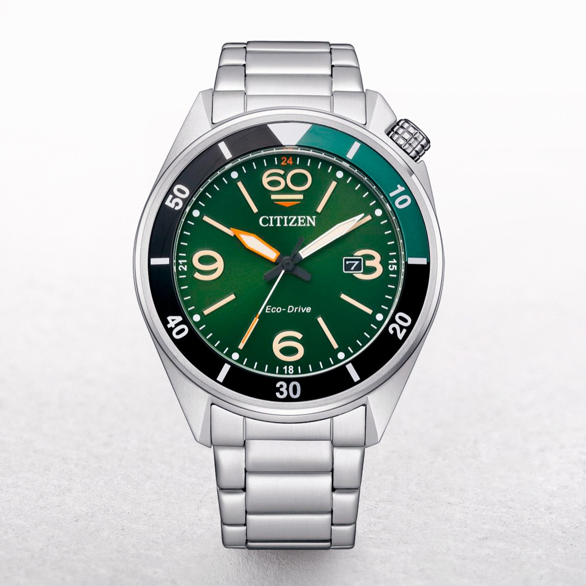 Citizen Gents Eco-Drive Seaplane Watch with Green Dial