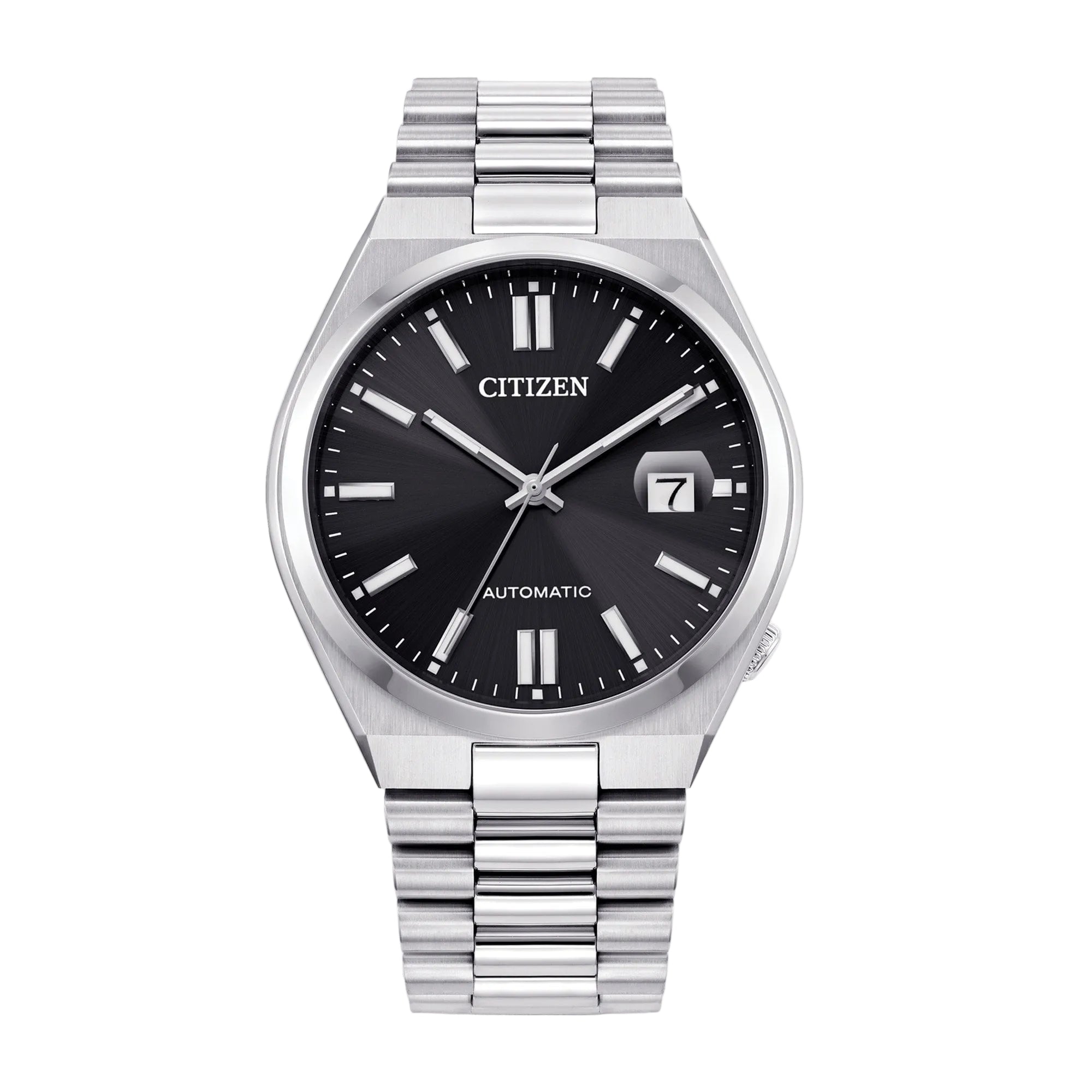 Citizen Gents Tsuoyosa Automatic Watch With Black Dial On A Stainless Steel Bracelet