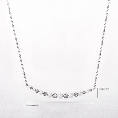 Crescent Shape Bezel 0.18ct Natural Diamond Gold Pendant