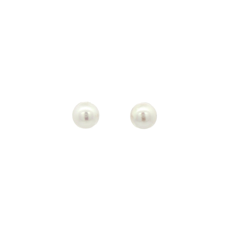 Cultured Pearl Earrings in 9ct White Gold