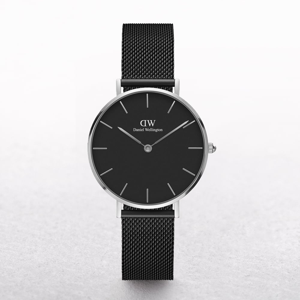 Daniel Wellington Classic Ashfield Petite Black Dial Watch