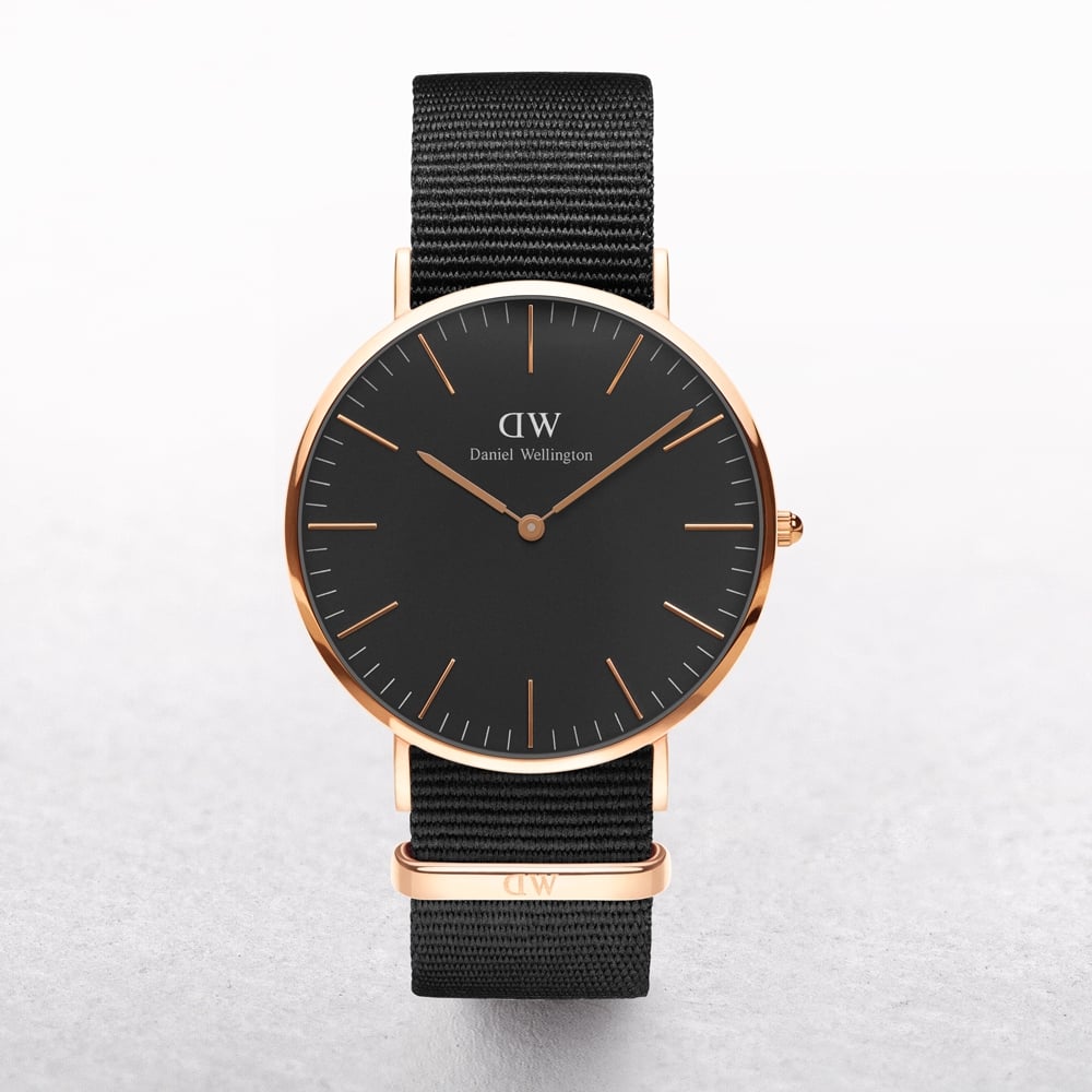 Daniel Wellington Classic Cornwall Black Dial Watch