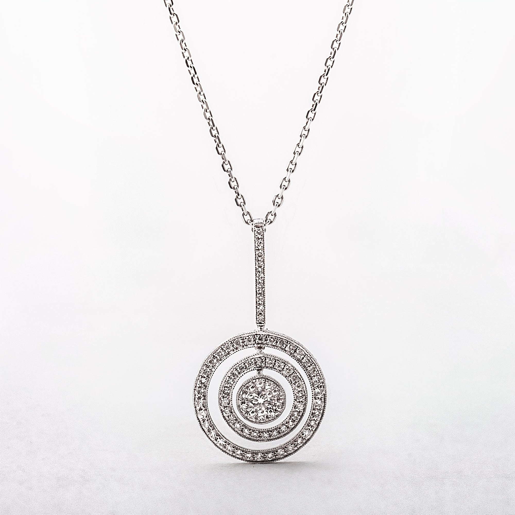 Diamond 0.50ct Circles Pendant