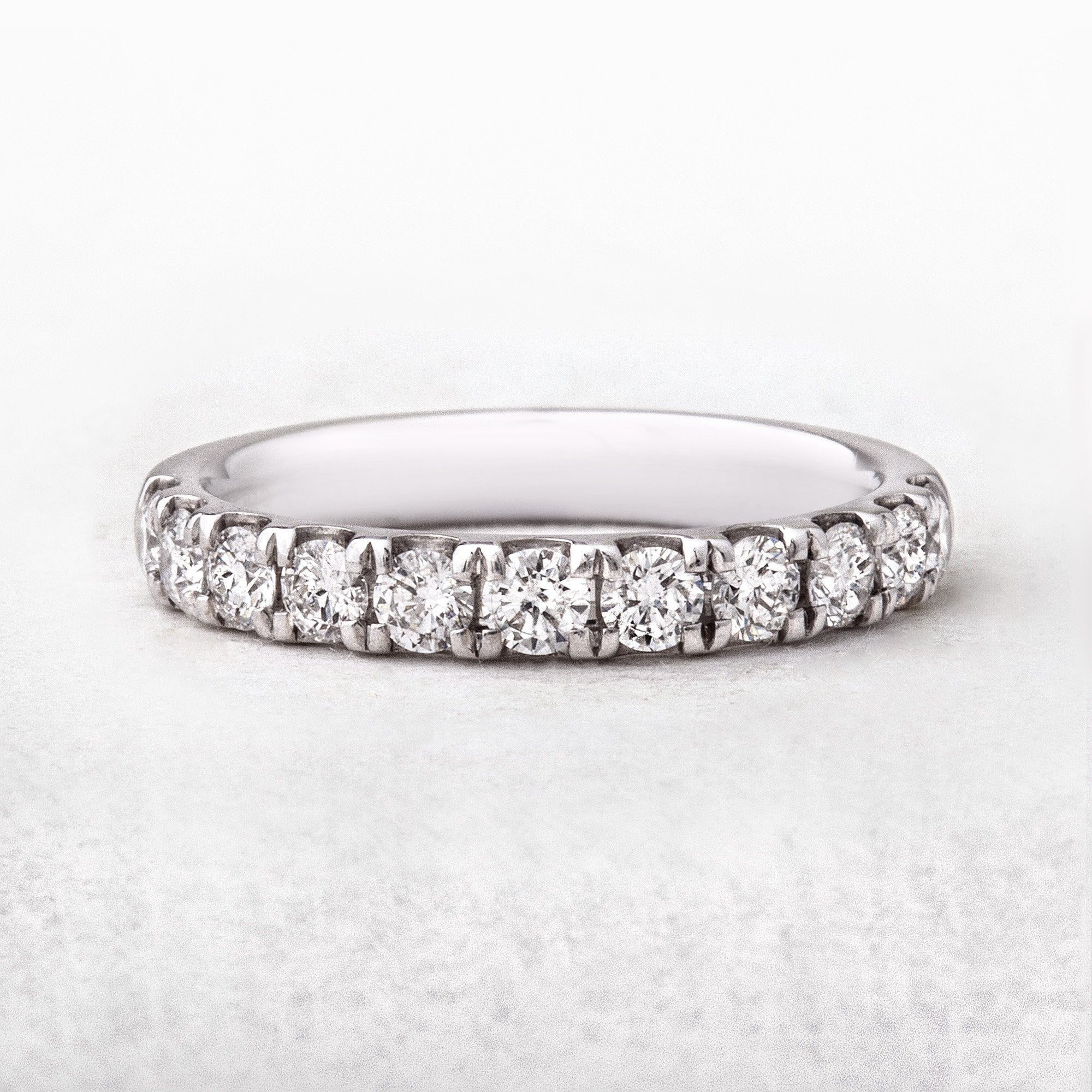 Diamond 0.60ct 3mm Ladies Brilliant Cut Wedding Ring in 18ct White Gold