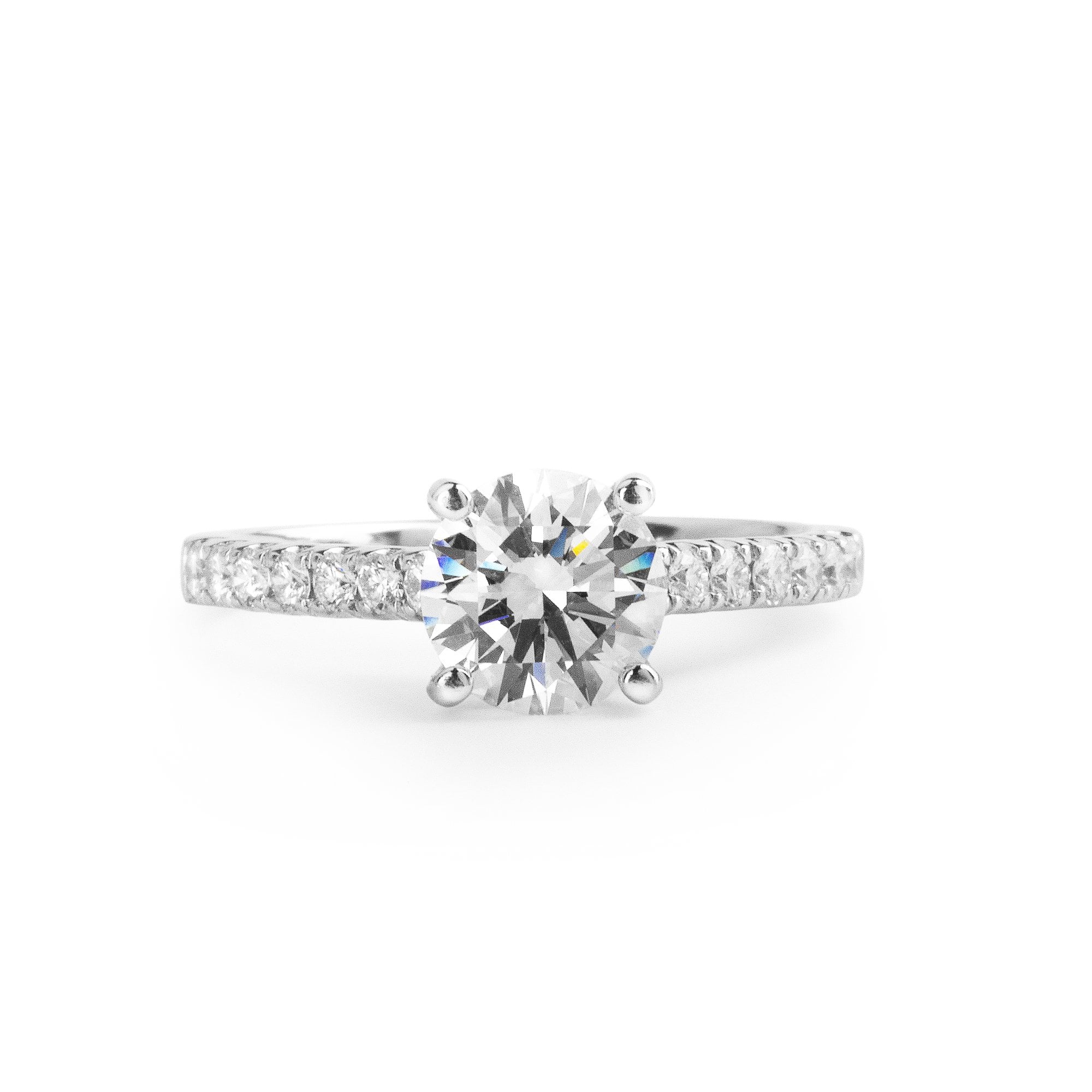 Diamond 1.41ct H / VS1 GIA Certified Round Solitaire Platinum Ring