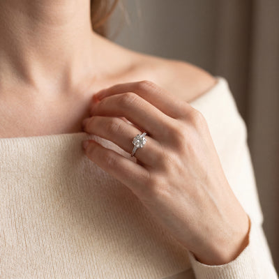 1.44ct Vintage Tiffany Solitaire Natural Diamond Engagement Ring Set in Platinum
