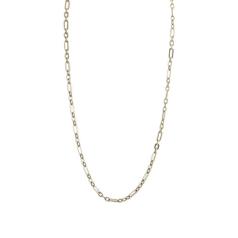 Fancy Link Chain Necklet in 9ct Yellow Gold