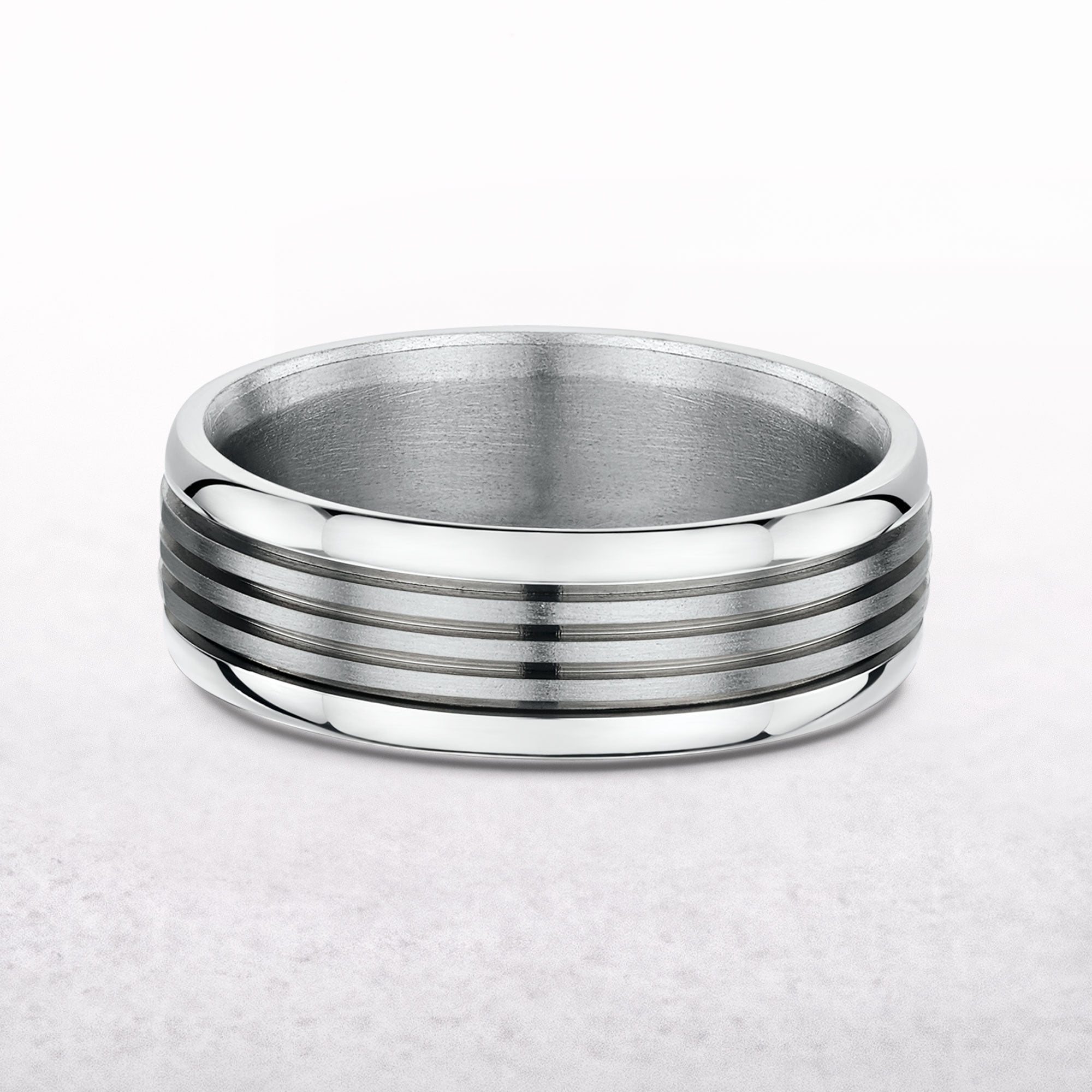 Gents 7mm Titanium Wedding Band
