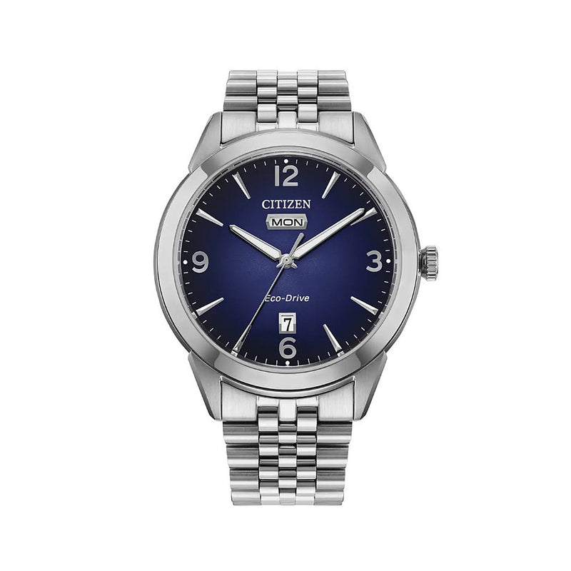 Gents Citizen Eco-Drive Rolan Stainless Steel 5 Link Bracelet Watch