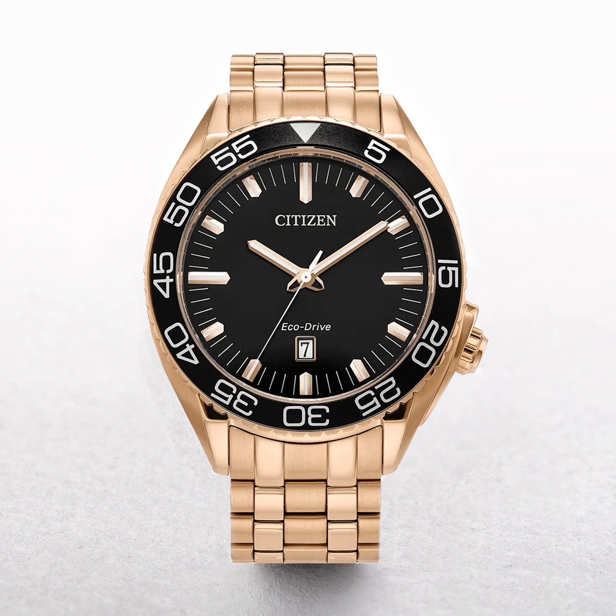 Gents Citizen Eco-Drive Sports With Blue Dial & Bezel