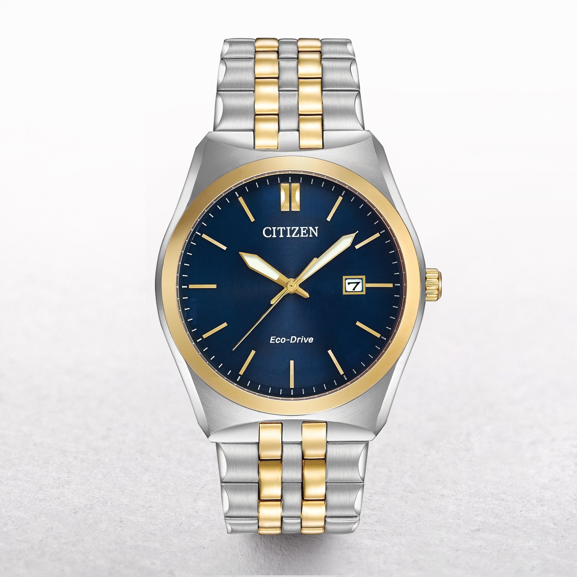 Gents Citizen Eco-Drive Two Tone with White Dial