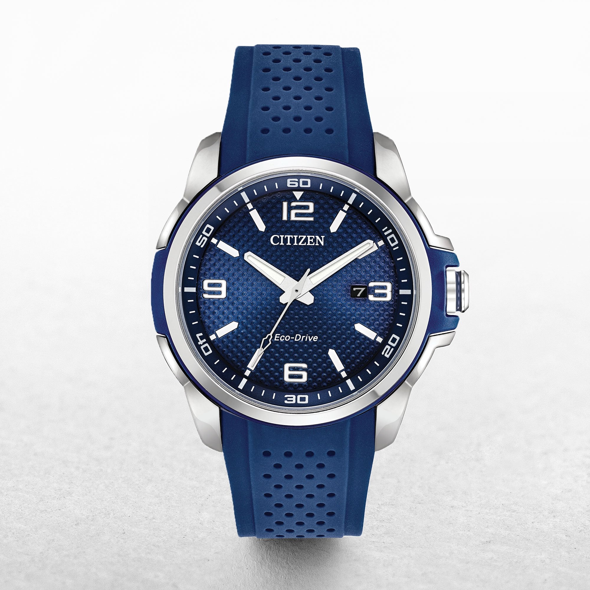 Gents Citizen Eco-Drive Watch AR Strap with Blue Dial