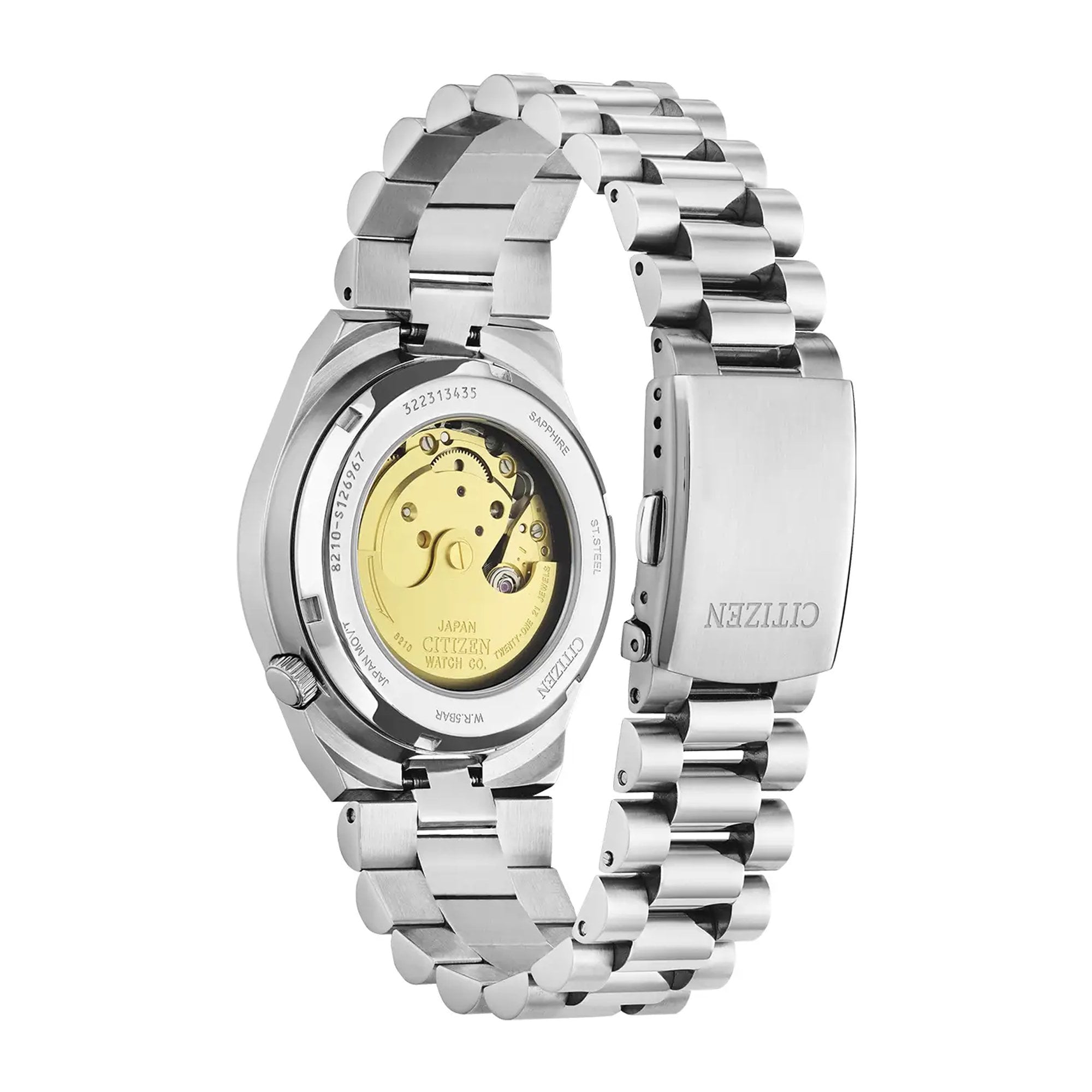 Gents Citizen Tsuyosa Automatic Green Dial on Stainless Steel Bracelet