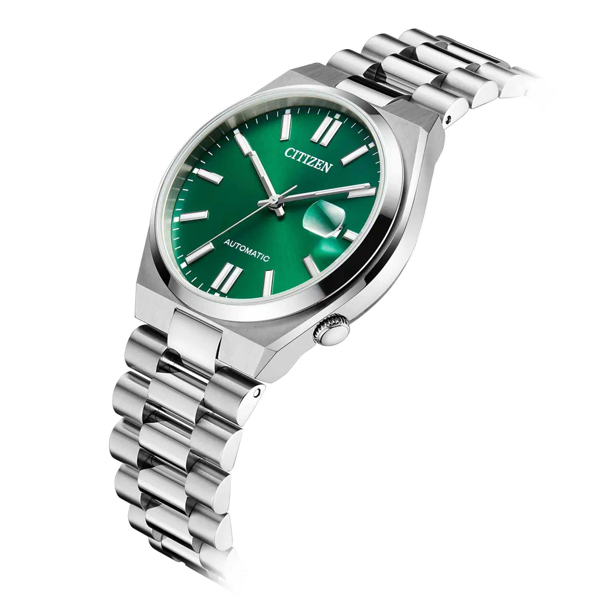 Gents Citizen Tsuyosa Automatic Green Dial on Stainless Steel Bracelet