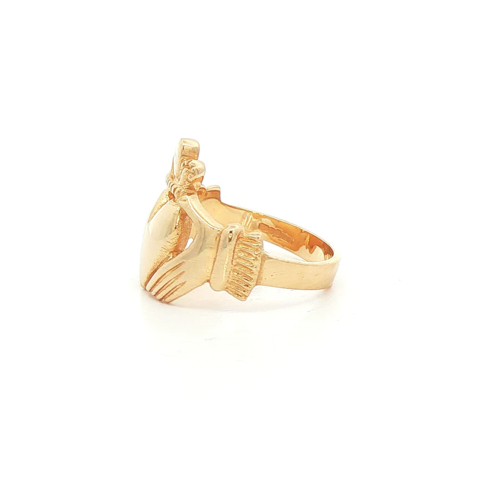 Gents Maxi Claddagh Ring in 18ct Rose Gold