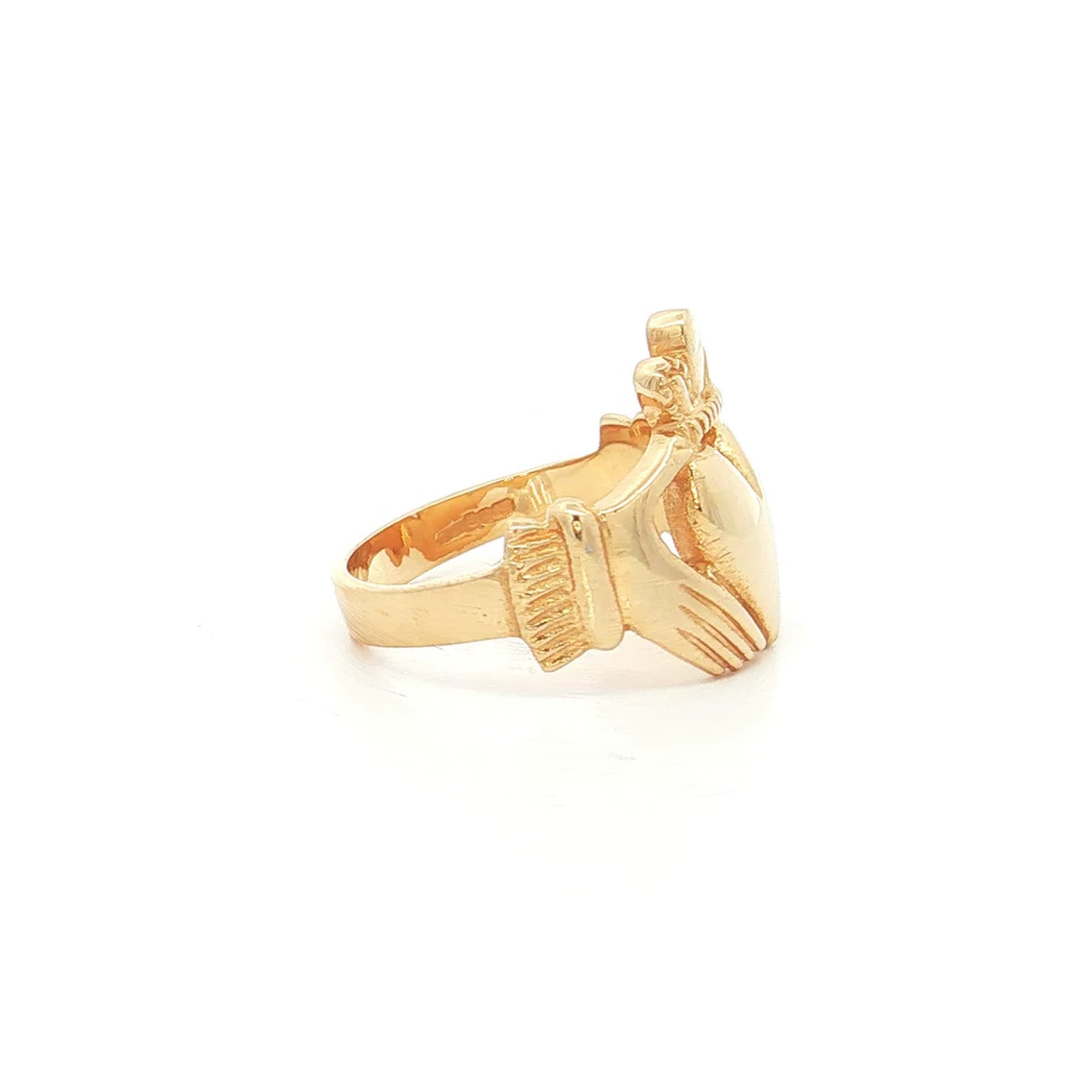 Gents Maxi Claddagh Ring in 18ct Rose Gold