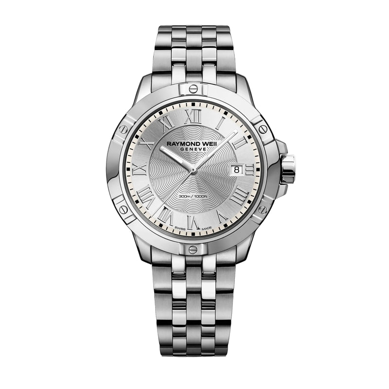 Gents Raymond Weil Tango Stainless Steel Round Silver Dial