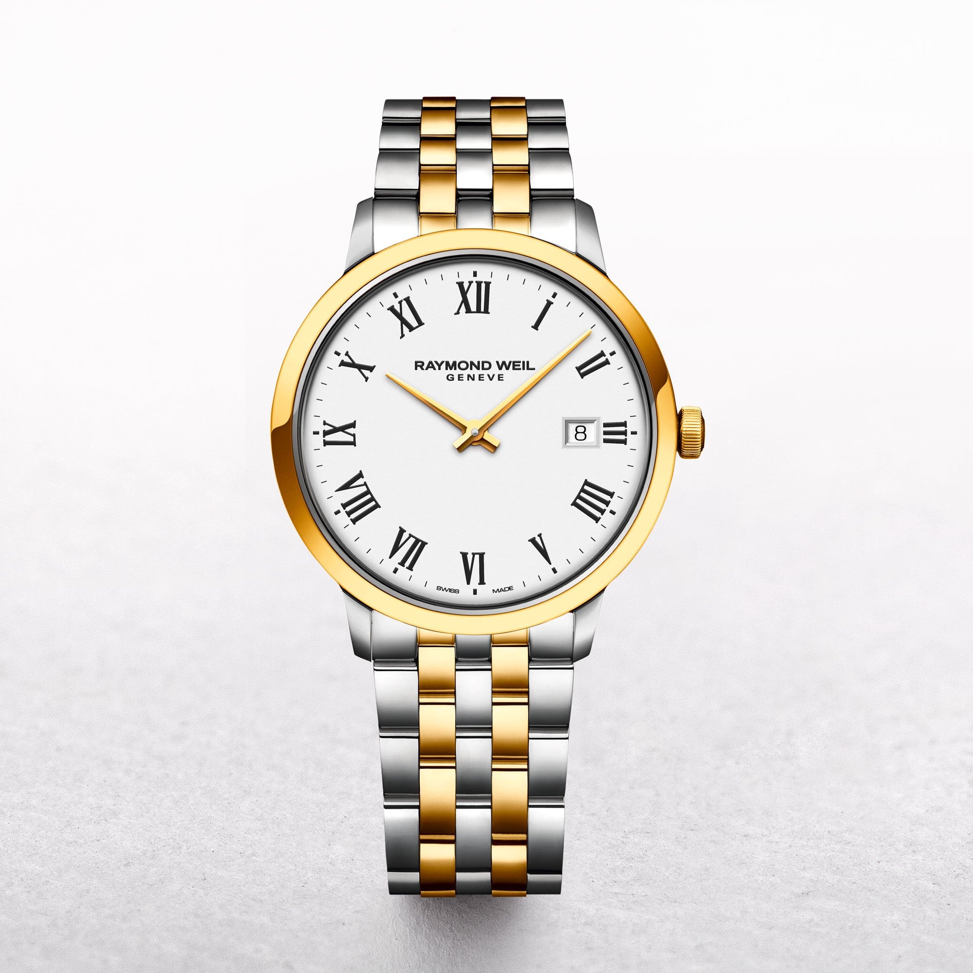 Gents Raymond Weil Toccata Two Tone Watch with Roman Numerals