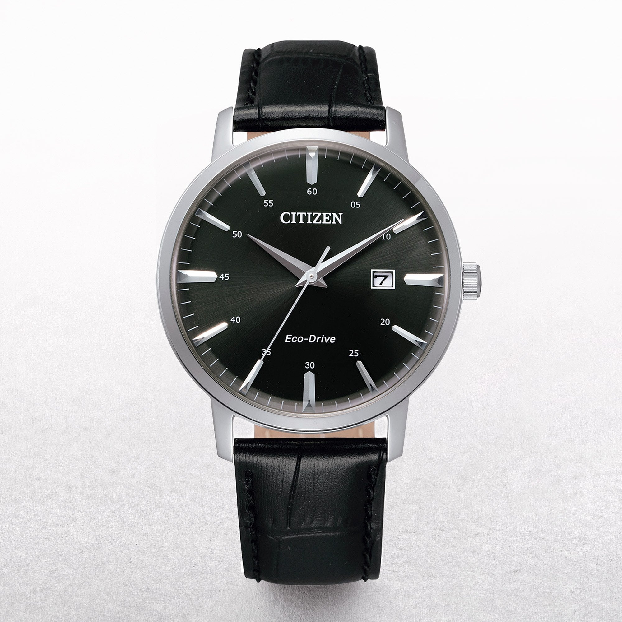 Gents Stylish Citizen Eco-Drive Watch on Black Strap