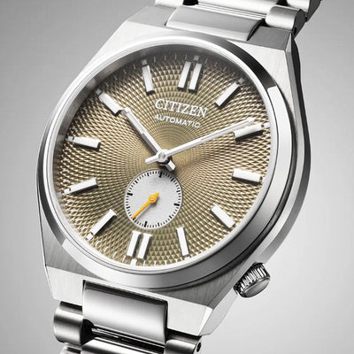 Gents Citizen Tsuyosa Automatic Small Seconds Khaki Dial Stainless Steel