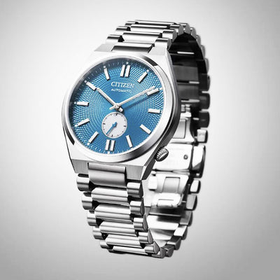 Gents Citizen Tsuyosa Automatic Small Seconds Stainless Steel Blue Dial