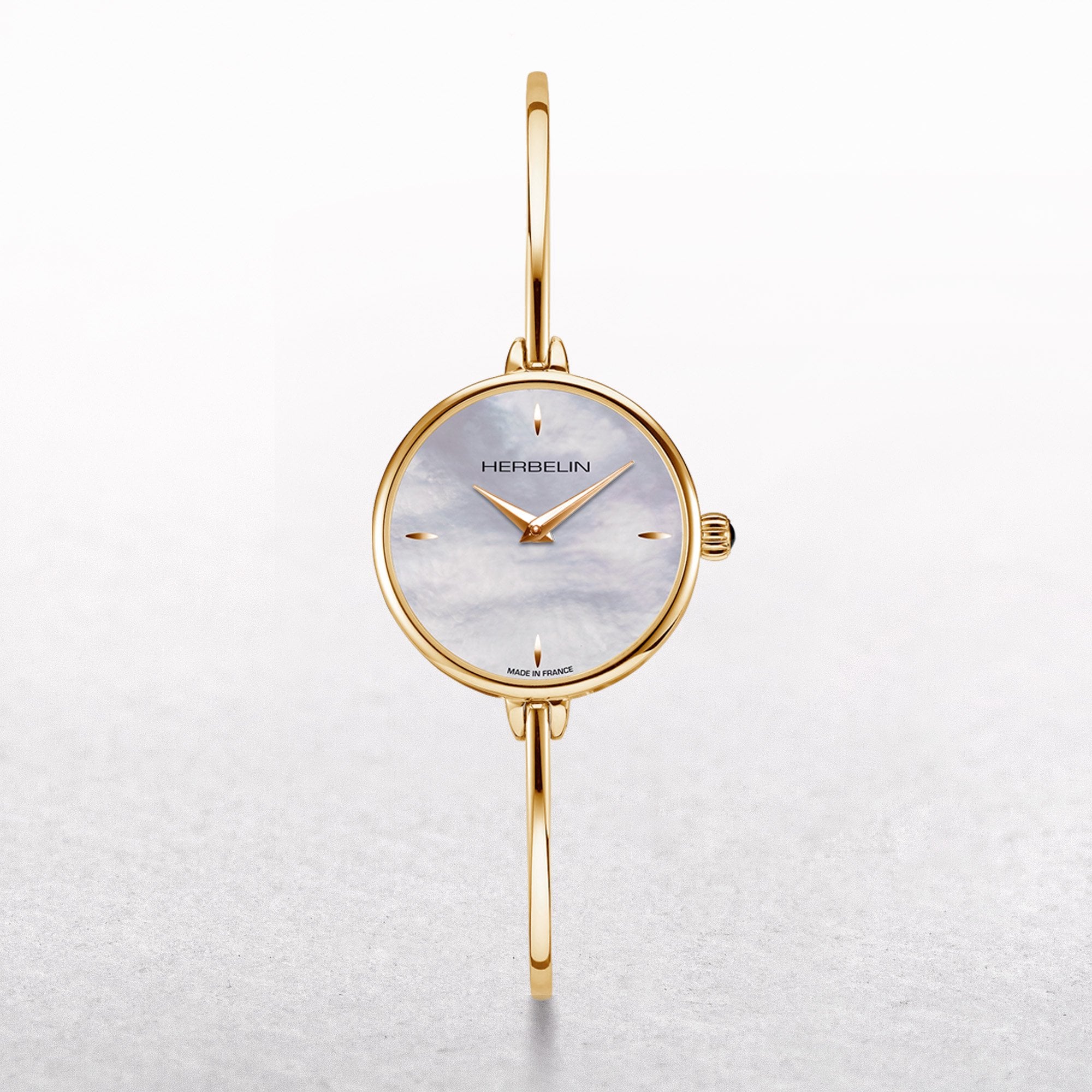 Herbelin Fil Bangle Yellow Gold PVD Ladies Stainless Steel Watch