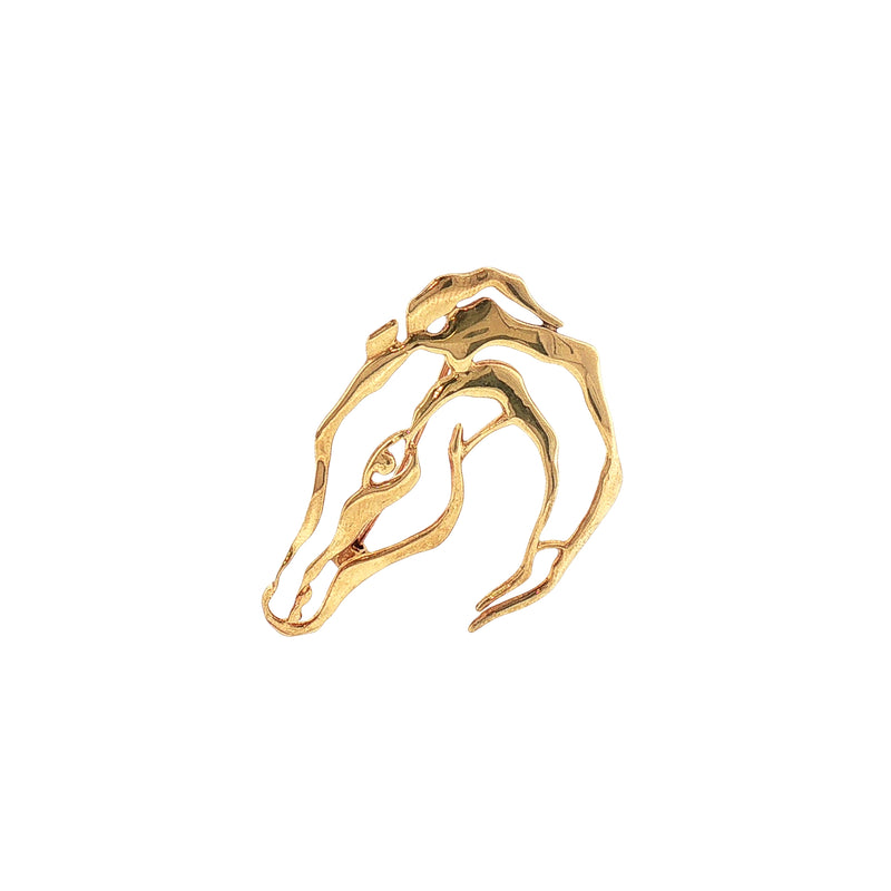 Vintage 1977 Declan Killen Brooch in 9ct Yellow Gold