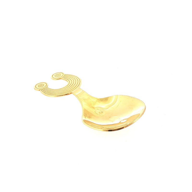 Polished Caddy Spoon Weighing a Total of 33.90g in 20ct Yellow Gold