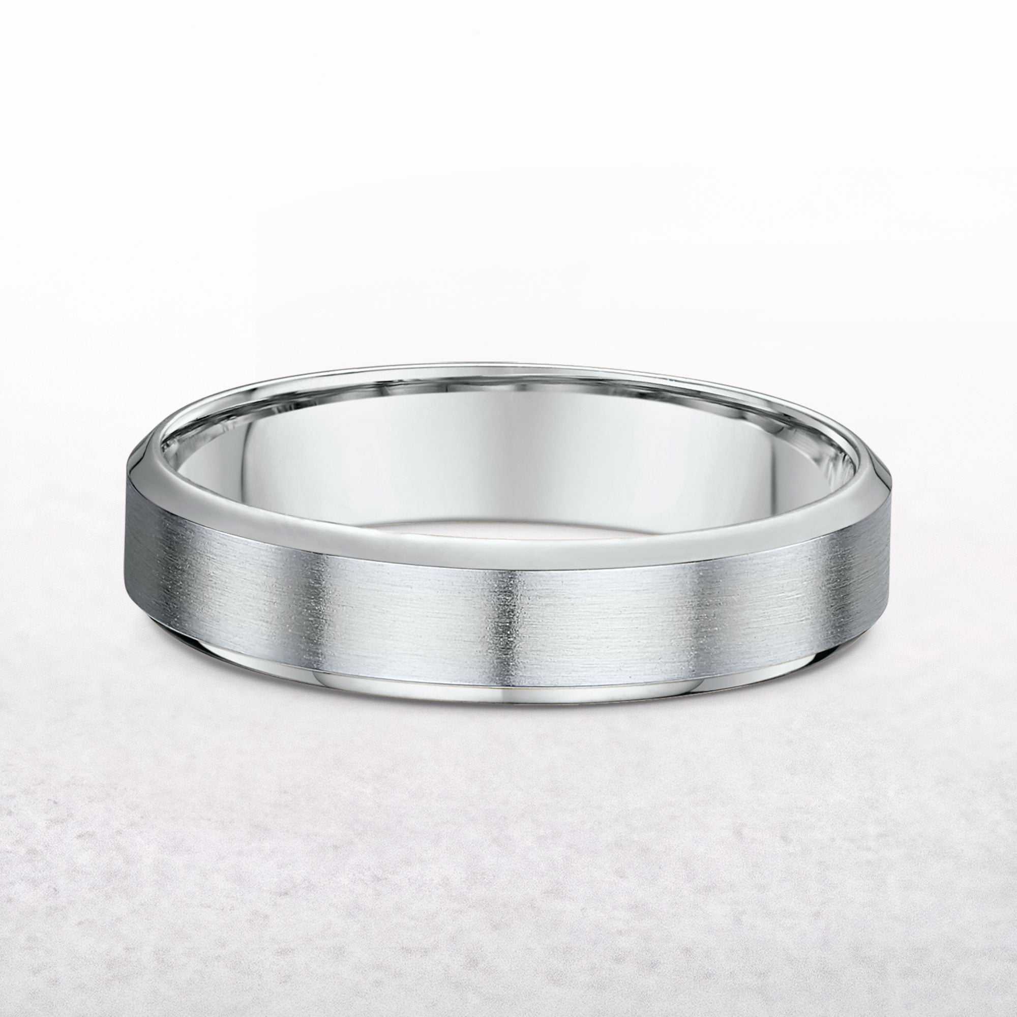 Ladies 5mm White Gold Wedding Band