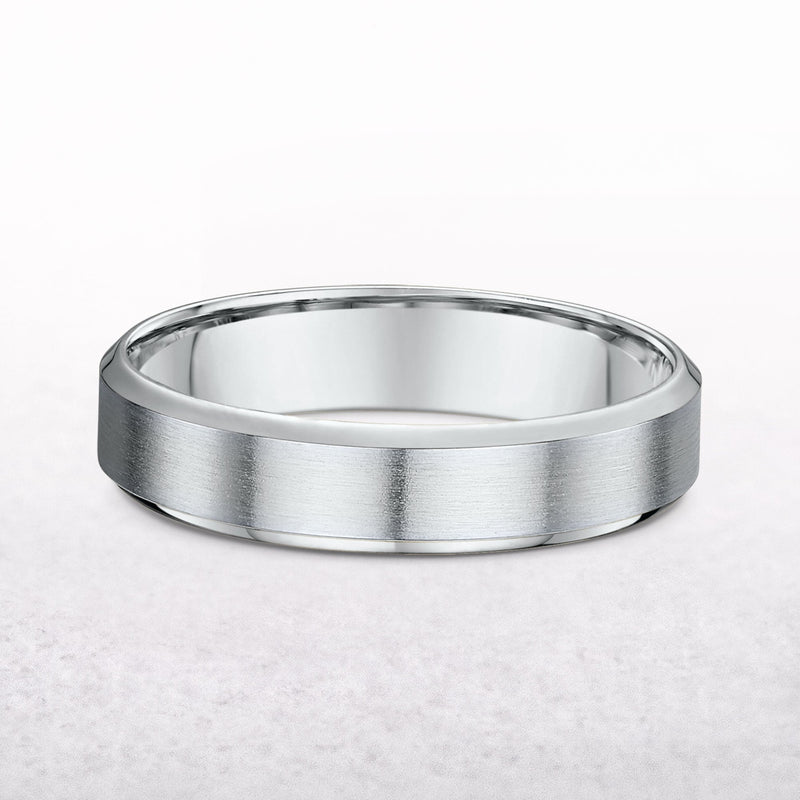 Ladies 5mm White Gold Wedding Band
