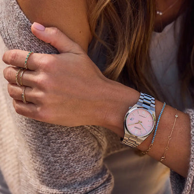 Ladies Citizen Tsuyosa Pink Dial Stainless Steel Bracelet