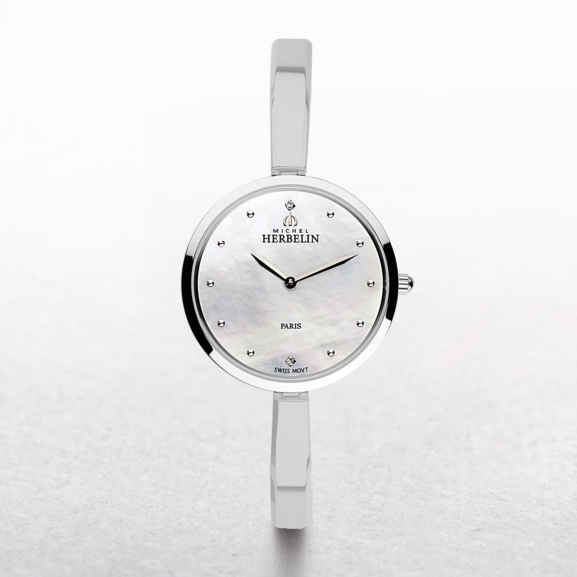 Ladies Herbelin Stainless Steel Scandinave Maxi Bangle Watch