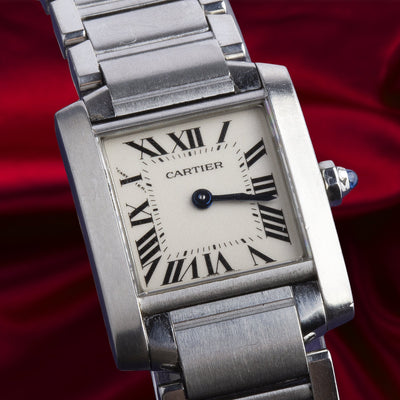 Ladies Pre-Loved 2004 Cartier Tank Francaise Mini Stainless Steel Watch