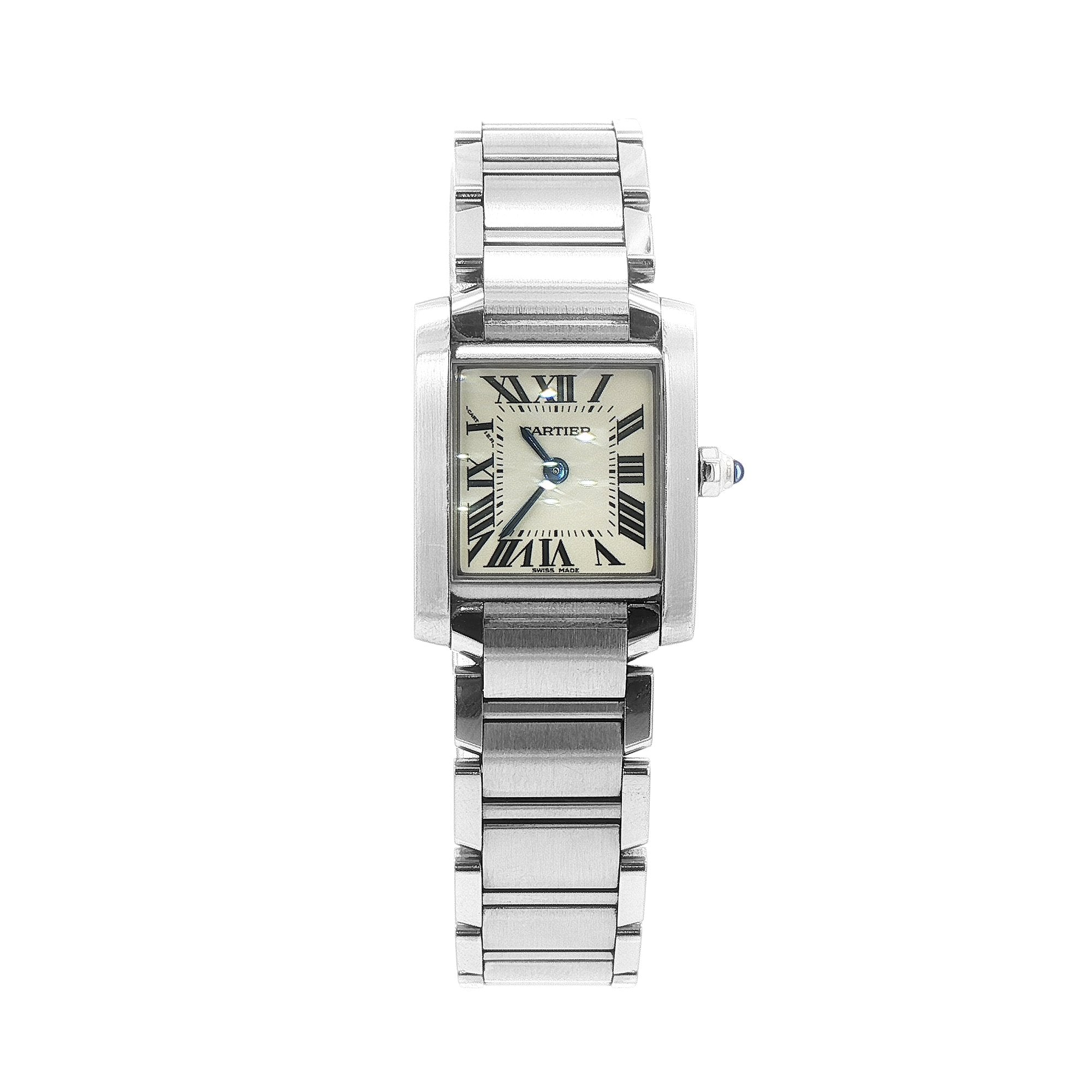Ladies Pre-Loved 2004 Cartier Tank Francaise Mini Stainless Steel Watch
