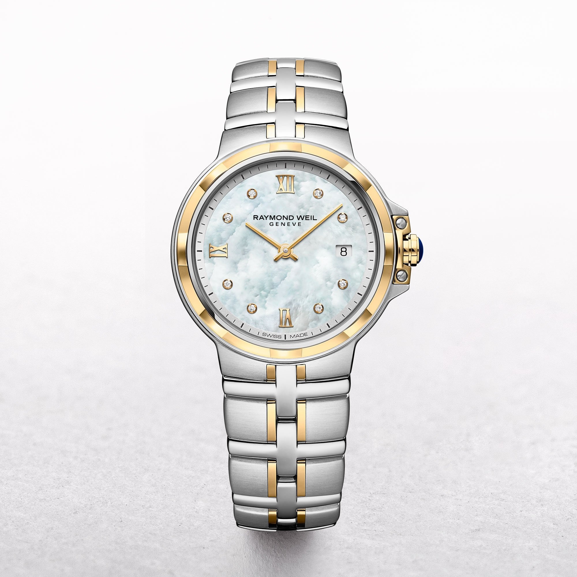 Ladies Raymond Weil Parsifal Two Tone Diamond & Roman Numerals Hour Markers