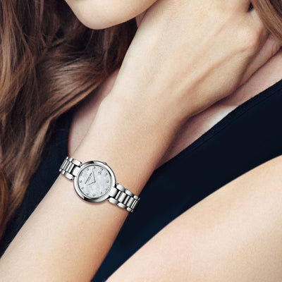 Ladies Raymond Weil Shine Quartz Stainless Steel Mother of Pearl Dial